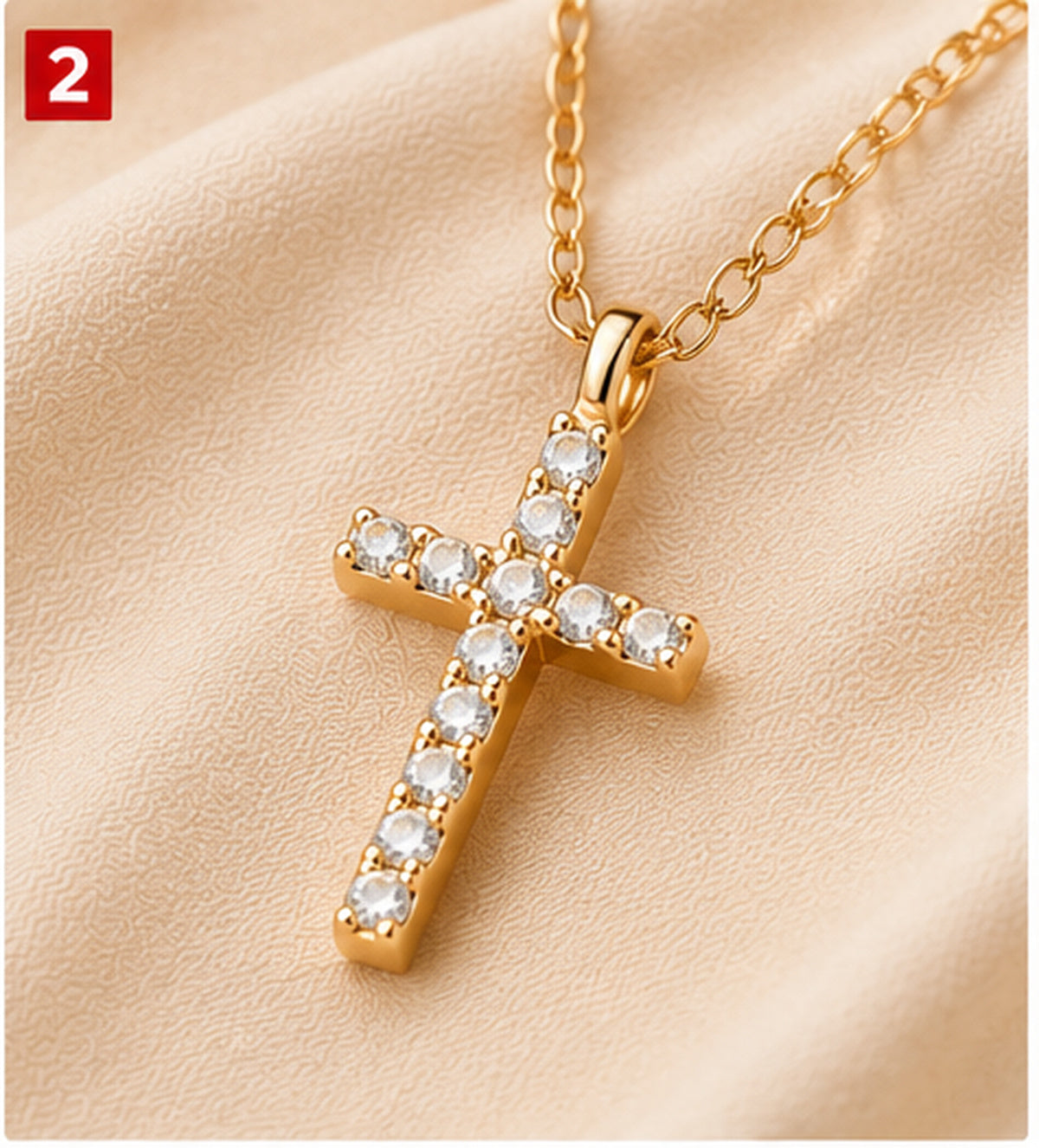 Collar Cruz de Circonia