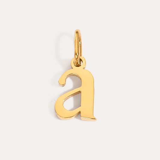 Charms Iniciales chapados en oro