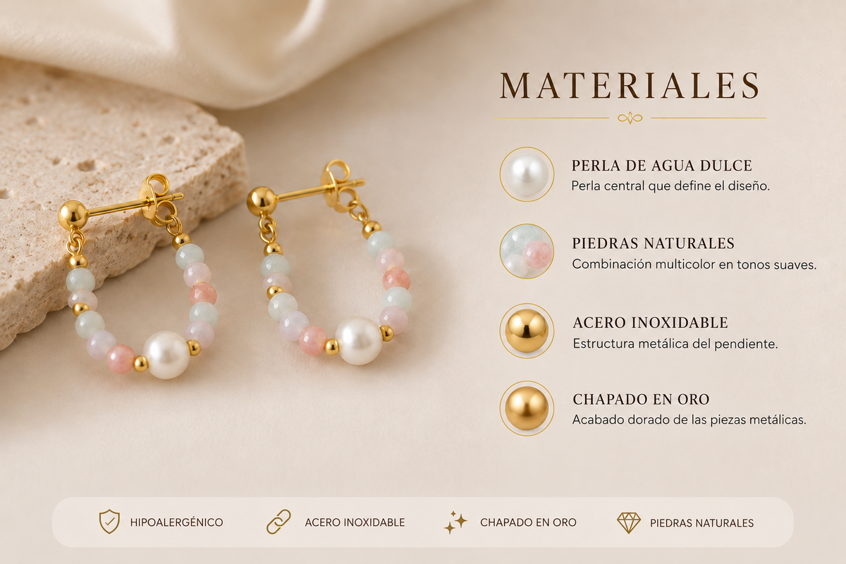 Pendientes Perla