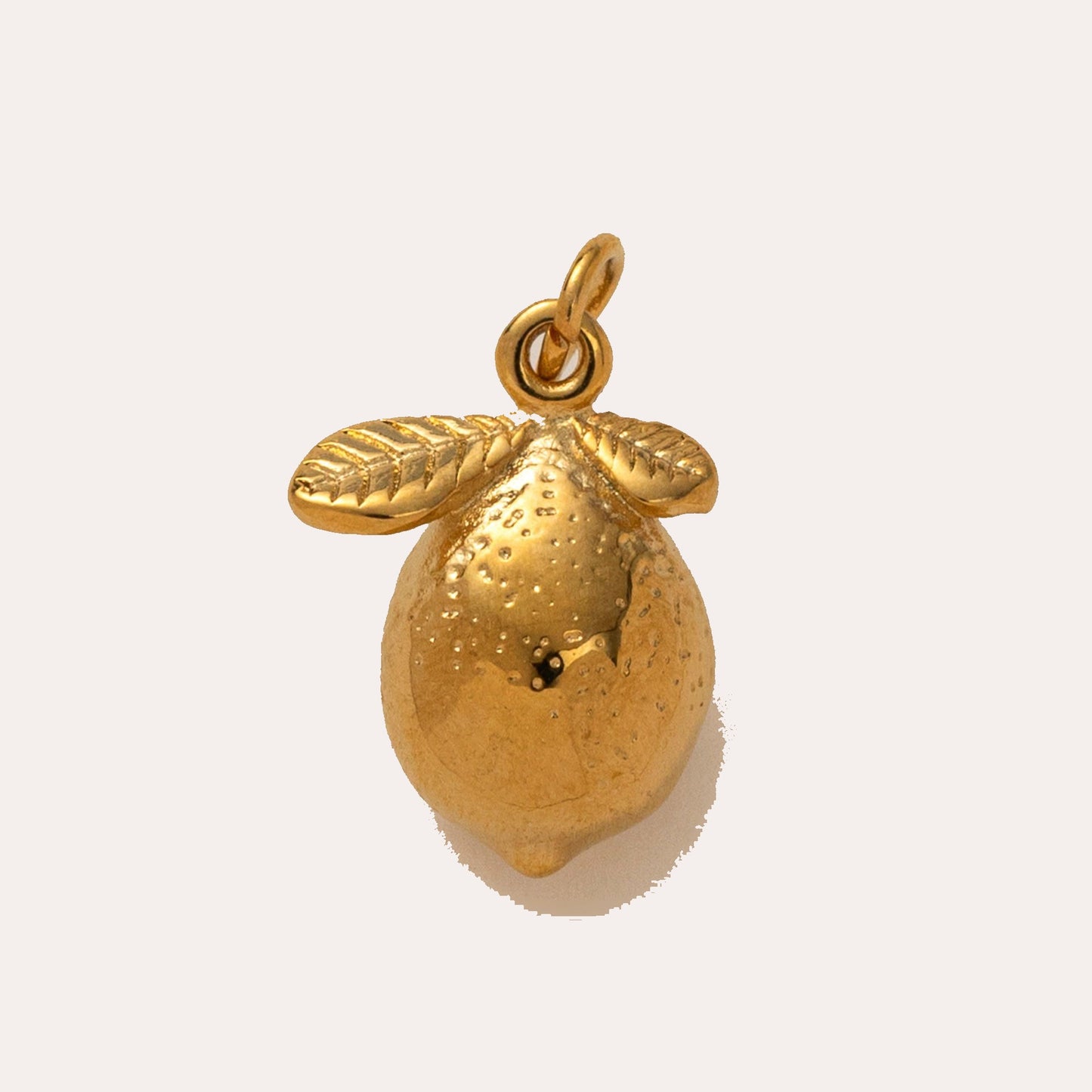 Charms Frutas de acero inoxidable chapados en oro de 18 quilates