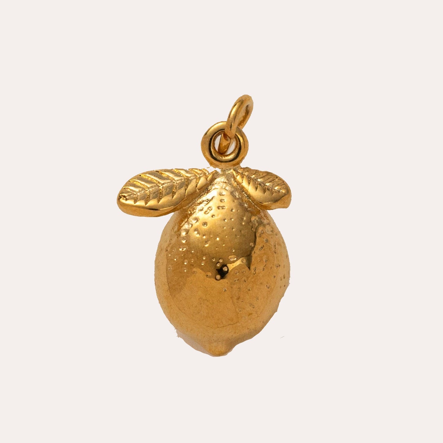 Charms Frutas de acero inoxidable chapados en oro de 18 quilates