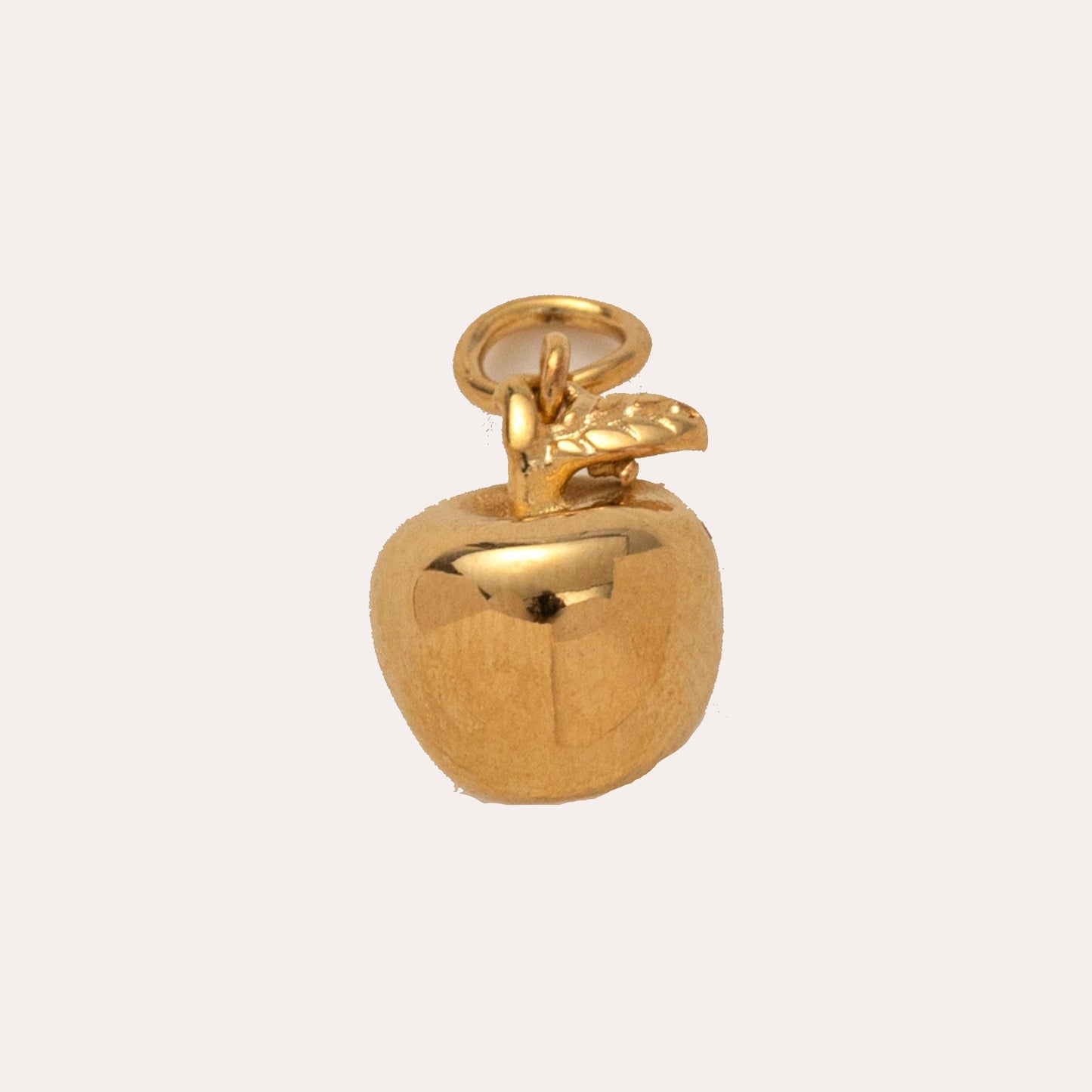 Charms Frutas de acero inoxidable chapados en oro de 18 quilates