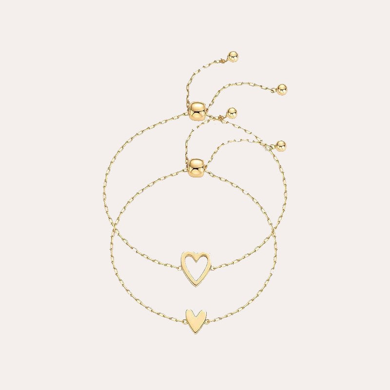 Conjunto Pulseras Corazón