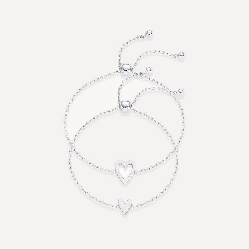 Conjunto Pulseras Corazón